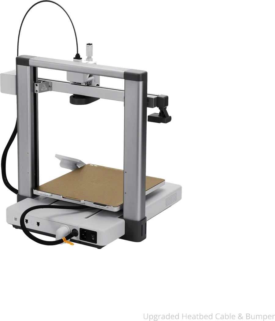 Impresora 3D de filamento (FDM) Bambu Lab A1, vista de producto sobre fondo transparente.