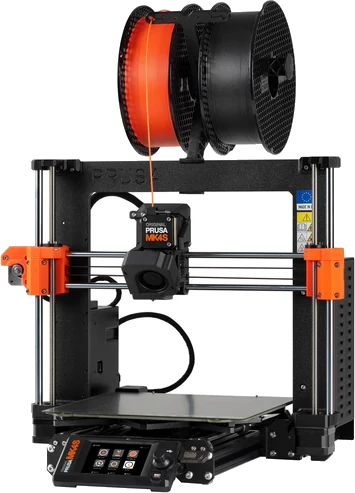 Impresora 3D de filamento (FDM) Original Prusa MK4S, vista de producto sobre fondo transparente.